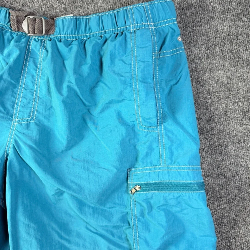 Columbia Omni Shield Swim Trunks Shorts Mens L Blue‎ 100% Nylon Sportswear Lined